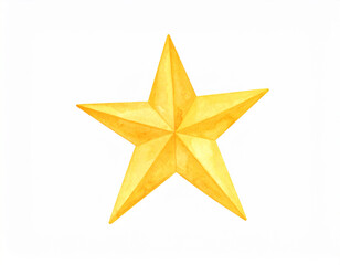 Obraz premium golden star isolated on white