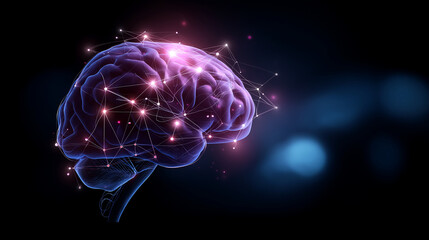 Brain computer interface exploration for neural networks soft futuristic backdrop cognitive processing systems AI consciousness connection advanced computing visualization wit