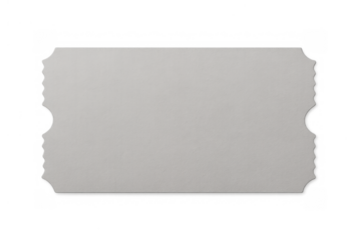 Blank ticket mockup with serrated edges and space for text, customizable coupon or admission pass