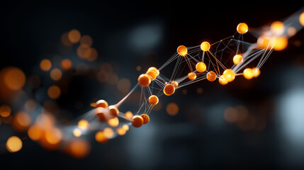 Illuminated attention mechanism in massive model as neural mesh defocused 3D backdrop linguistic framework architecture AI processing structure computation network