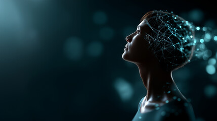 Agentic AI and generative intelligence systems defocused tech backdrop robotic automation processes data examination technologies machine computation linguistic interpretation