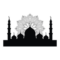 Abstract geometric composition with vibrant color palette