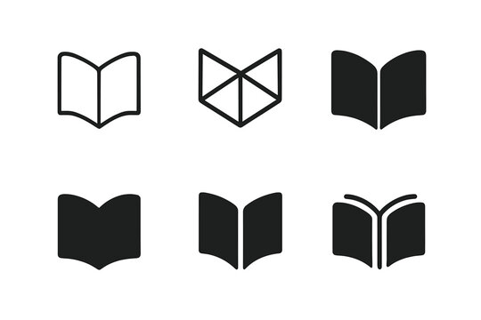 Logo Set_ Knowledge Preservation. Cultural, historical, and scientific preservation efforts. Icon set. Set Logo of knowledge preservation: open book.