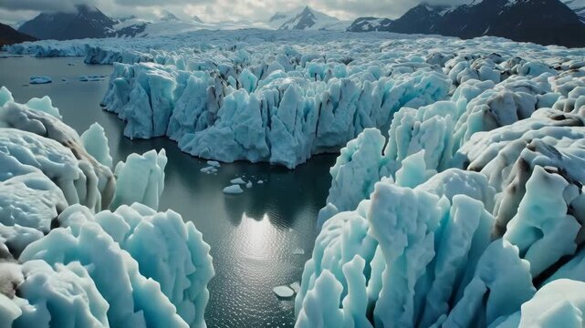 Glacier Ice Landscape Perito Moreno Glacier, Patagonia, Argentina
