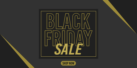 Naklejka premium Black friday sale, shop now, black, gold, golden, november, price, discount.