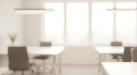 Workspace serenity awaits, envision productivity in a modern neutral office