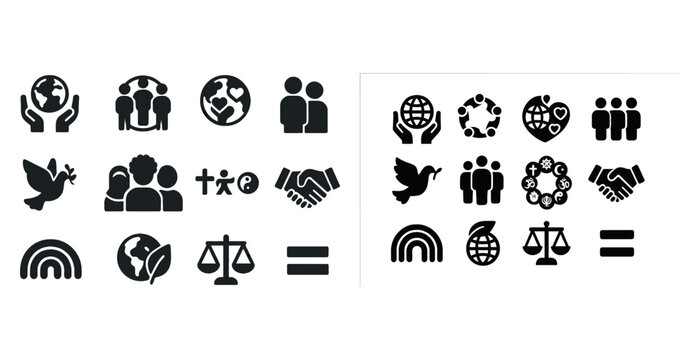 Black icons of social diversity, peace, and justice