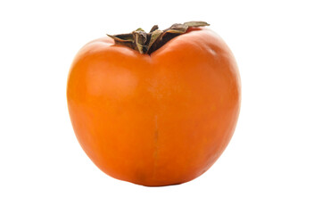 Appetizing persimmon isolated on white background