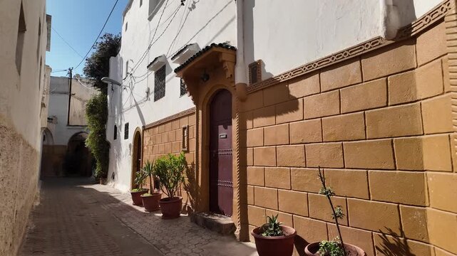 Historic Streets and Traditional Architecture of the Habous District &ndash; Casablanca, Morocco November 13, 2025