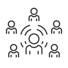 influencer icon simple vector illustration