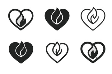 Memorial Traditions Icons. Remembering loved ones with special memorial traditions. Icon set. Set Logo of remembering loved ones with special