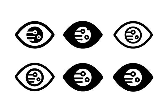 Accessible UI Icon Set. Accessible user interface (UI) design. Icon set. Set Logo of accessible user interface (UI) design: universal design grid. harmonious