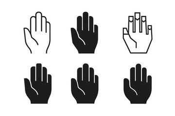 Obraz premium Natural Nail Logos. Natural nails. Icon set. Set Logo of natural nails: cuticle oil dropper above nail plate. harmonious logo variations of the same emblematic