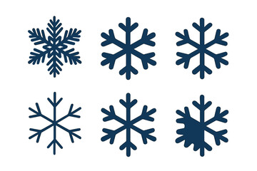 Frozen Pond Icons. Ice crystals on a frozen pond. Icon set. Set Logo of Frozen Surface: Smooth icy pond. Stylized detail, Iconic shape, Minimal outline, Filled