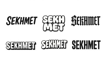 Obraz premium Diverse Lettering Styles. Effort creates results. Set lettering. harmonious lettering variations of the same emblematic concept, each with different artistic