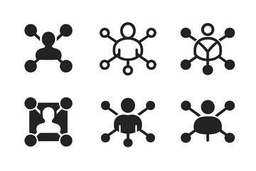 Chronic Care Icon Set. Chronic disease management and health support. Icon set. Set Logo of Chronic disease management and health support: patient with