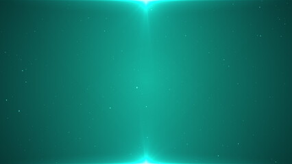 Teal Particle Background with Clean Light Frame - Seamless Loop