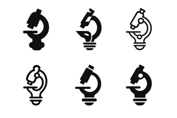 Educational Logo Variations. Educational moments (learning about science, history, geography). Icon set. Set Logo of Educational moments: open book with