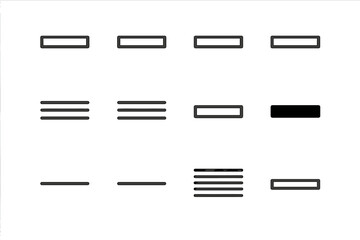 Color Stripe Icons. Color stripes. Line icon set of color stripes: red stripe, blue stripe, green stripe, yellow stripe, pink stripe, purple stripe, orange