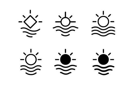 Glint Logo Variations. Glint. Icon set. Set Logo of Glint: Shimmering star. harmonious logo variations of the same emblematic concept, each with different