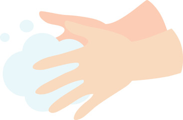 石鹸での手洗い