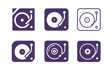 Nightlife Logo Variations. Nightlife. Icon set. Set Logo of Nightlife: Dancing silhouettes. harmonious logo variations of the same emblematic concept, each