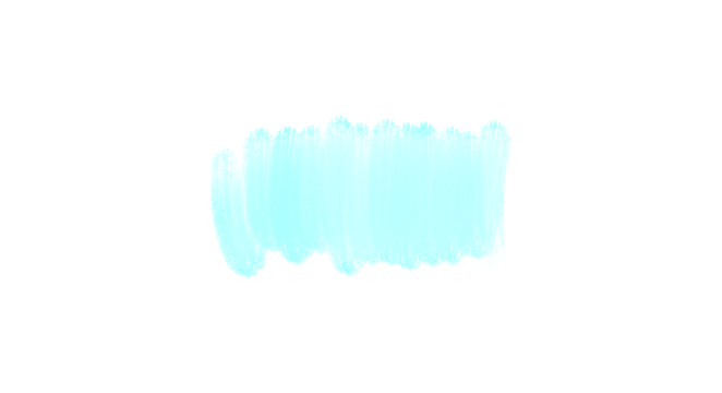 Bright Aqua Cyan Paint Brush Stroke Texture Block Isolated Design Element