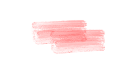 Soft Coral Red Pink Paint Brush Strokes Abstract Isolated Element Set