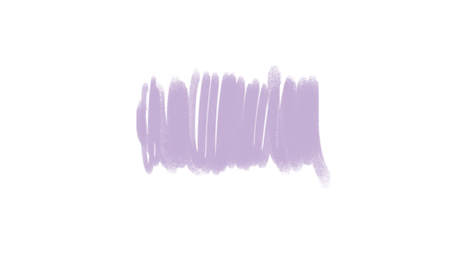 Soft Pastel Lilac Purple Paint Brush Stroke Texture Isolated Design Element