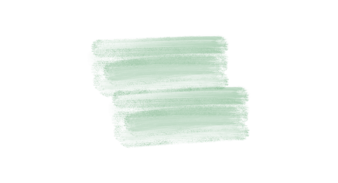 Soft Pastel Sage Green Paint Brush Strokes Abstract Isolated Element Set