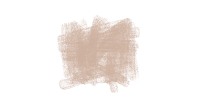 Abstract Pale Nude Brown Paint Scribble Brush Stroke Texture Isolated Element - Powered by Adobe