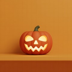 Cute Halloween Illustration Featuring Friendly Ghost, Glowing Pumpkins, Bats, Haunted Trees, and Festive Spooky Night Scene
