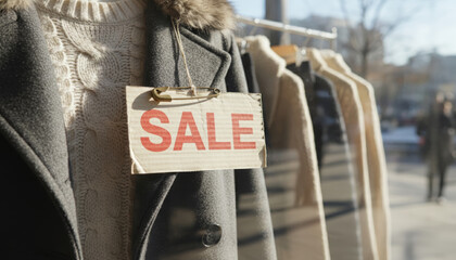 Christmas sale event in store fashion apparel winter wonderland vibe