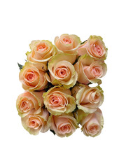 bouquet of pink roses png cutout