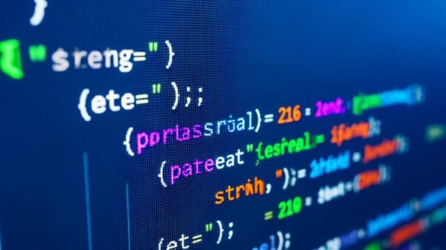Code on Screen A Glimpse into the Digital World.