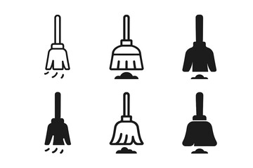 Naklejka premium Home Activities Icons. Home activities. Icon set. Set Logo of home activities: cooking pot. harmonious logo variations of the same emblematic concept, each