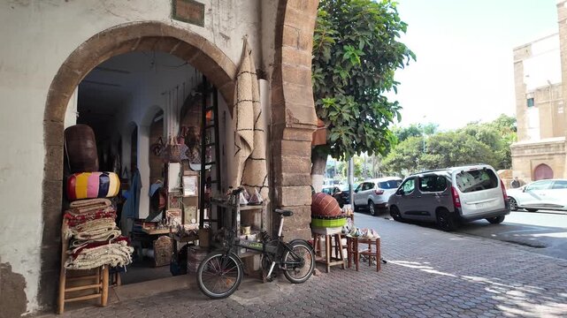 Historic Streets and Traditional Architecture of the Habous District &ndash; Casablanca, Morocco November 13, 2025