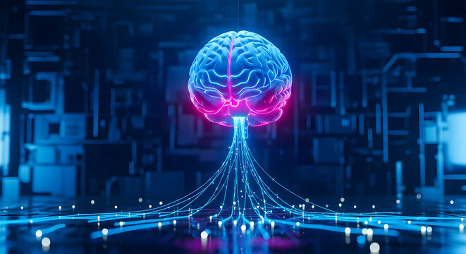 Artificial Intelligence , Technology, Computer, Computer Monitor, Cloud Computing, Human Brain