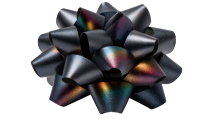 Iridescent Gift Bow isolated on white background