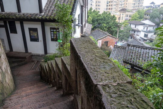 View of Xiahaoli Old Street in Chongqing, China.