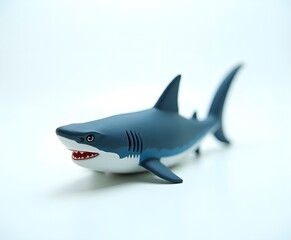 Obraz premium Shark Figurine Isolated on White Background