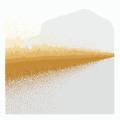 Soft golden particle flow forming a smooth abstract gradient with an organic dust texture. A modern minimal background ideal for packaging, layouts, websites, and elegant visual design