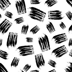 Seamless pattern with hand drawn scribble smears
