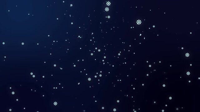 Animation of Hello winter text on Gradient background. Snowflakes and snow sparkles, Christmas winter season festive, calligraphy script for holiday greeting. 4k animation video
