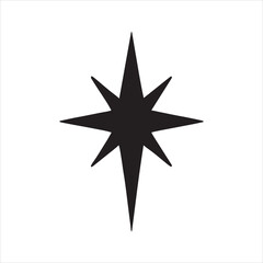 Obraz premium Elegant black starburst vector design isolated on white background for graphic and web designers using minimal design elements silhouette