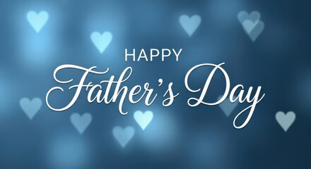 Celebrate Father's Day with a loving message and a soft, elegant background. Ideal for greetings, promotions, and social media posts showing appreciation.