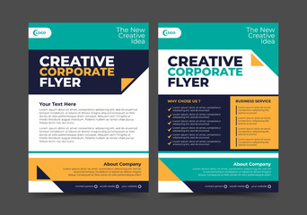 Creative corporate flyer design template