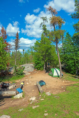 Backcountry Campsite in the North Woods