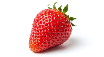 Fresh strawberry with realistic texture and seeds