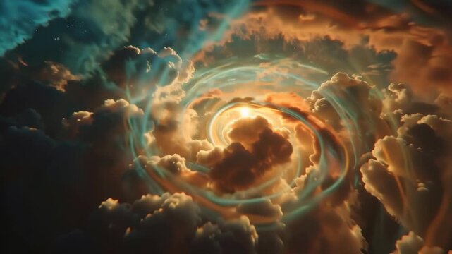 Abstract Cloud Vortex, Fantasy Sky, Dreamscape, Dramatic Weather